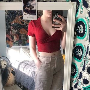 Red Shein Crop Top